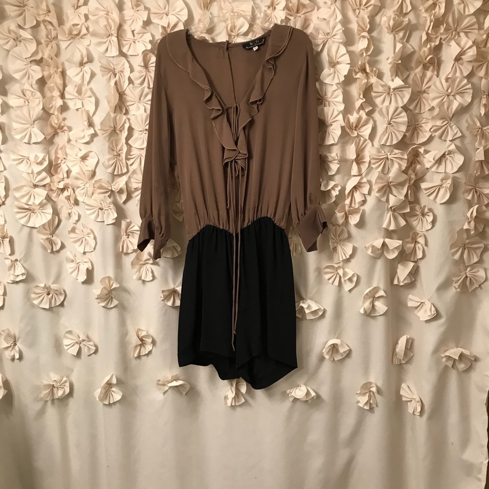 Sexy silk romper